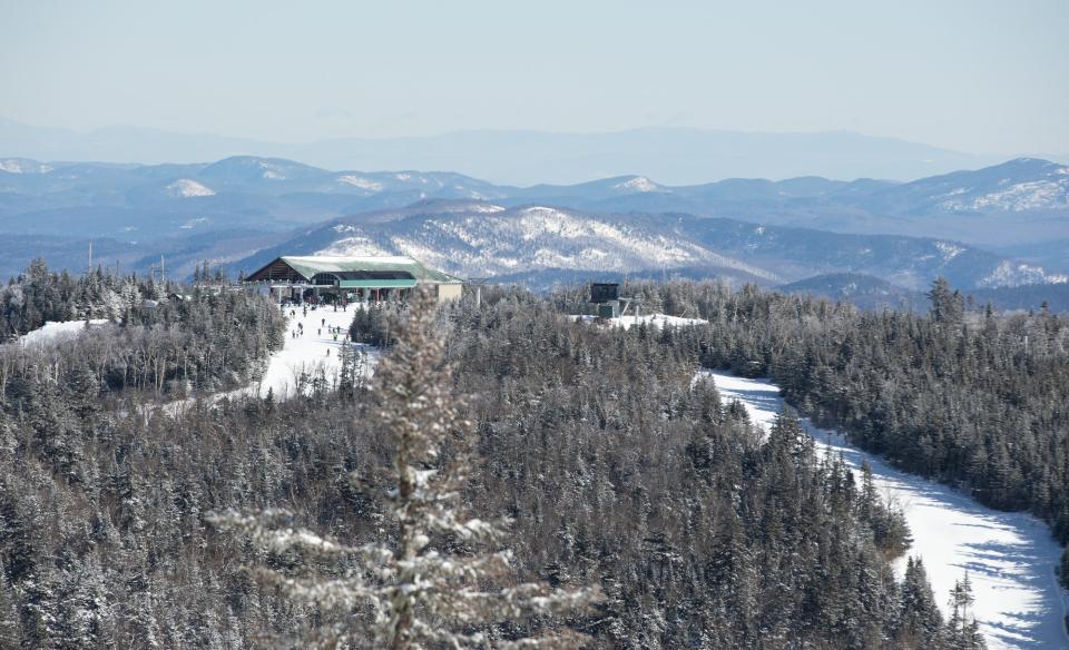 A summit lodge of a ski resort