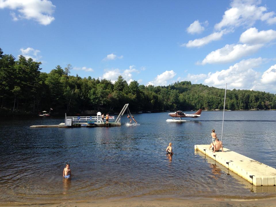 Long Lake is awesome - you can swim with a plane taking off mere feet away and boaters floating by.