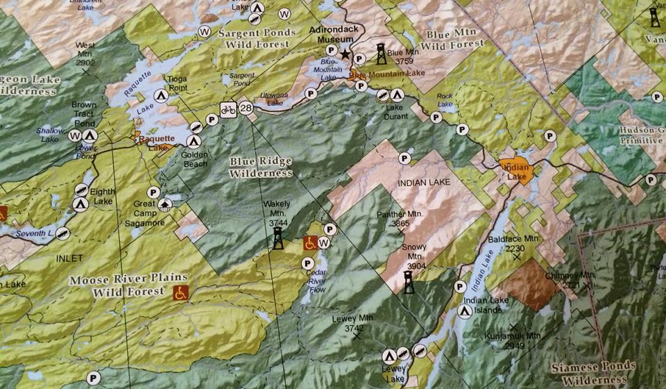 Adirondack Forest Preserve Map