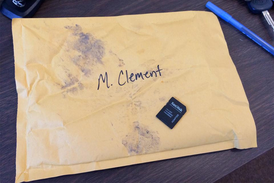 Envelope delivered to my office on 10.22.15