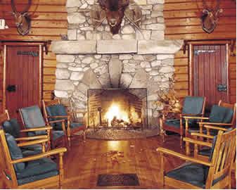 Great Camp Sagamore fireplace