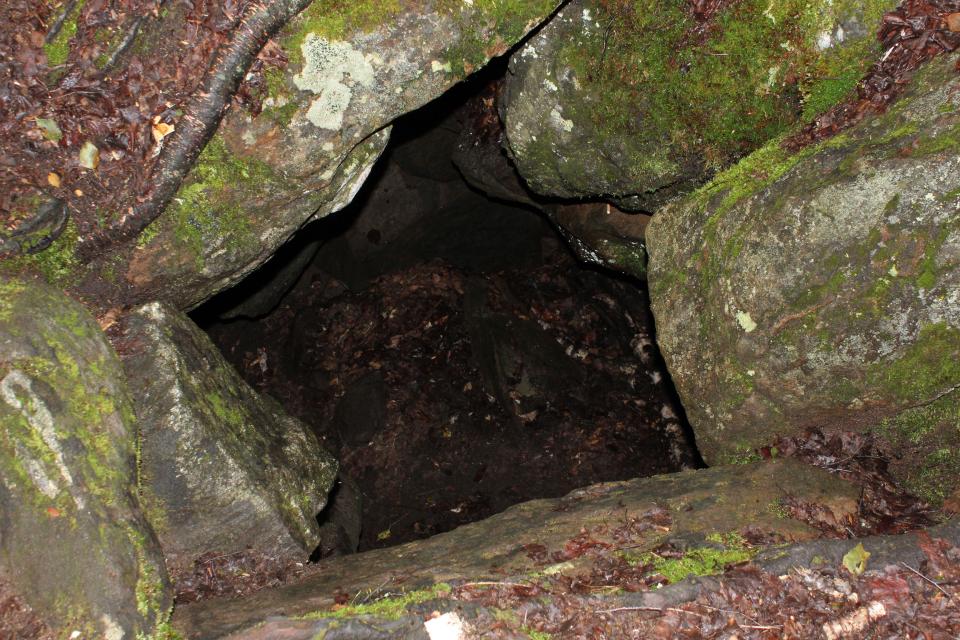 Be leery of caves while exploring Chimney Mountain.