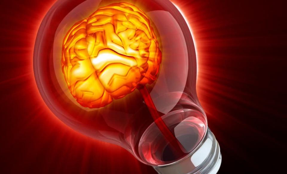 Brain in lightbulb
