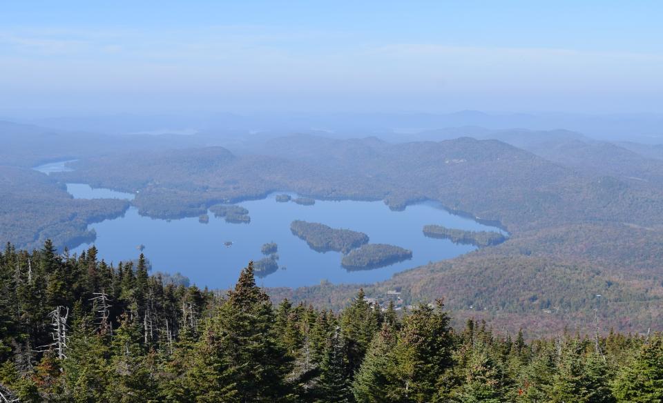Blue Mountain is near the center of many lakes.