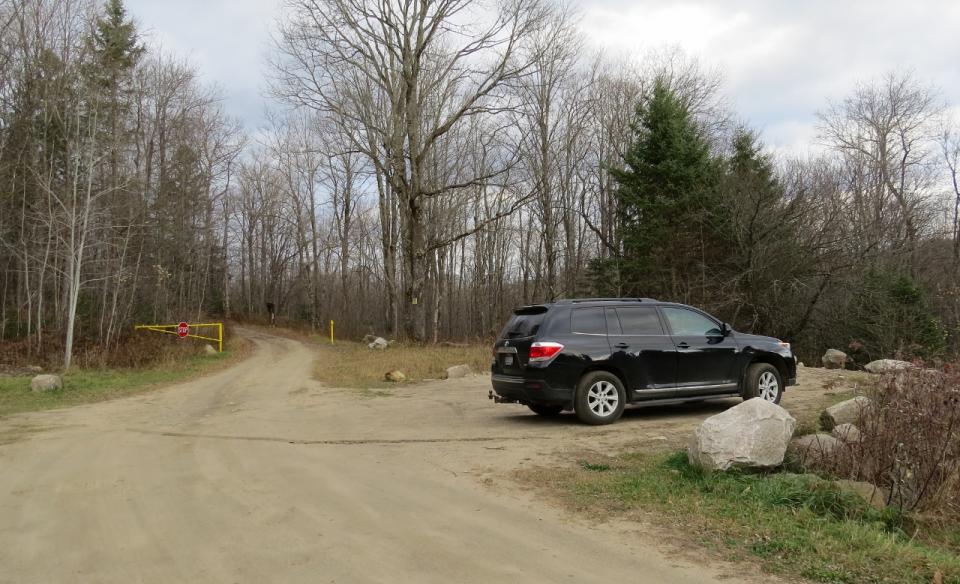 Parking at the trailhead. Don't block the road!