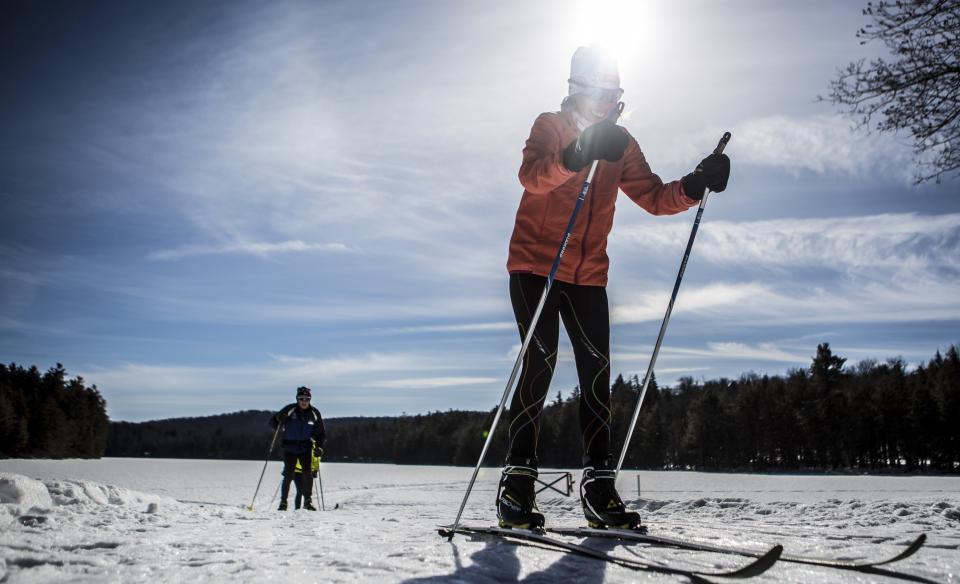For a real backcountry challenge, you can ski the Northville-Lake Placid Trail in winter.