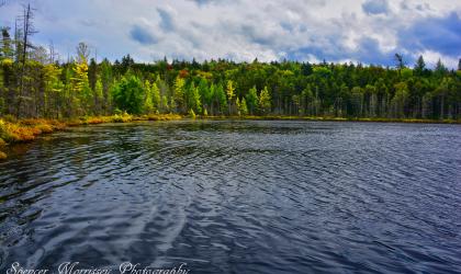 Helldiver Pond is scenic and easy to access with an easy carry.