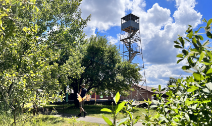 Take a lovely stroll around Speculator and see the newly restored fire tower.