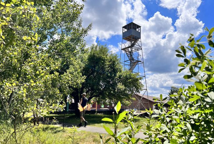 Take a lovely stroll around Speculator and see the newly restored fire tower.