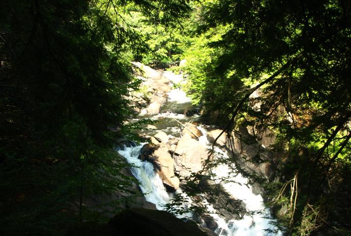 Auger Falls is a fine hike for almost any skill level, provided care is taken on slippery surfaces.