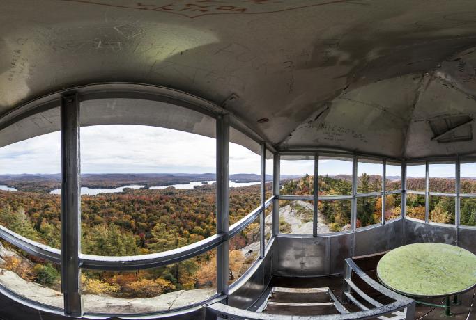 Firetowers are a wonderful place to view the fall leaves.