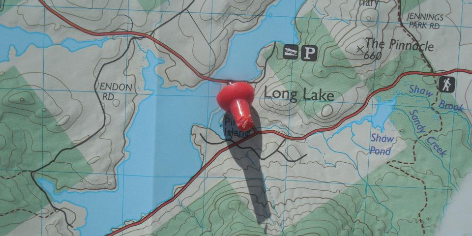 Long Lake Water Map