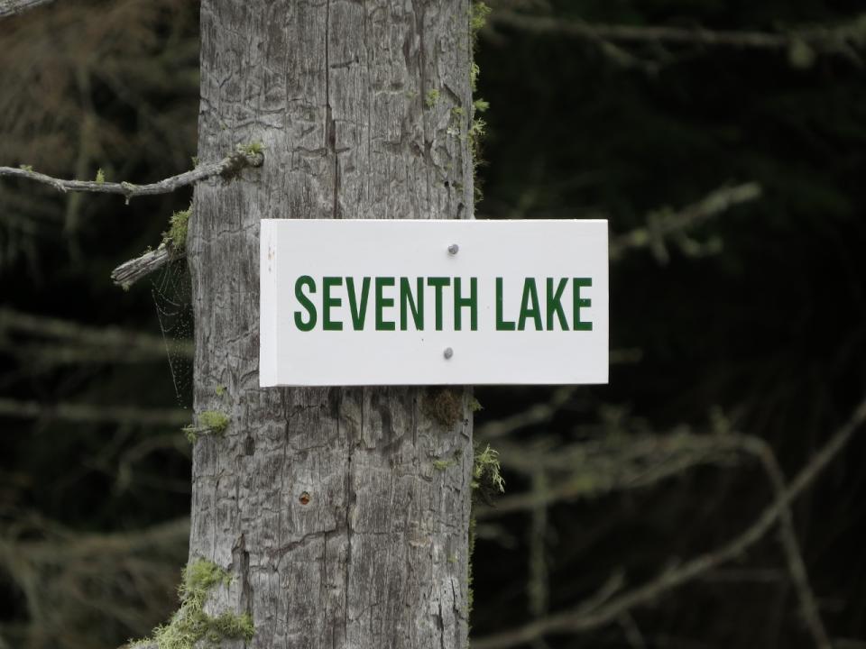 Seventh Lake sign