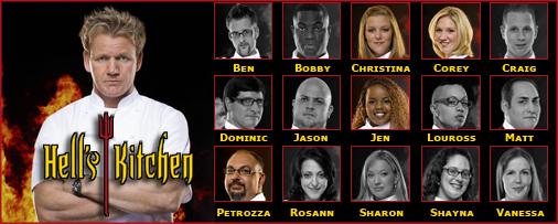 Hell's Kitchen Contestants (2008 - Fox Broadcasting Network)