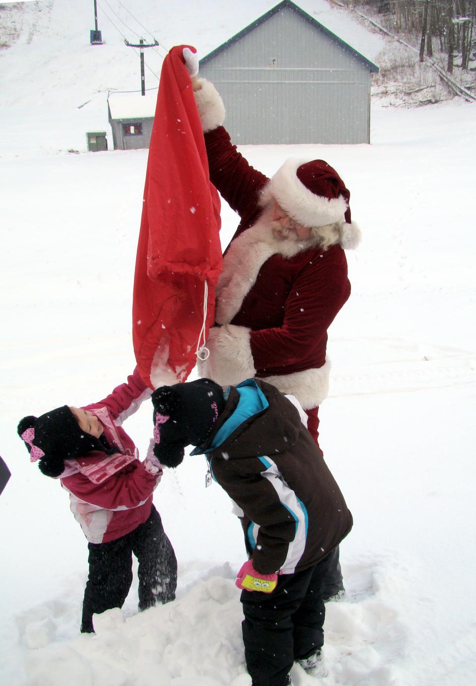Santa Brings Snow To Big Tupper