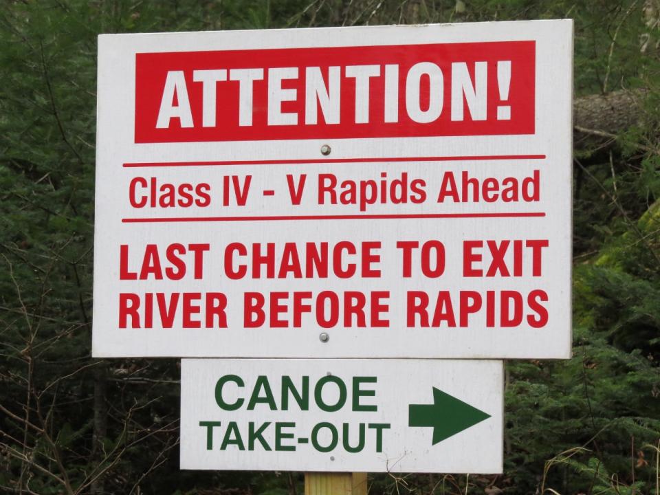 Sign at Hudson River
