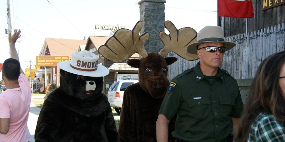 Smokey the Bear & Bruce the Moose (Marty's Chili Nights Photo)