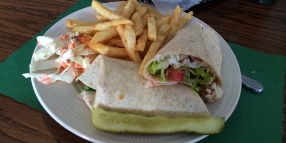 The Fish Wrap Special at Oak Mountain's Acorn Pub & Eatery