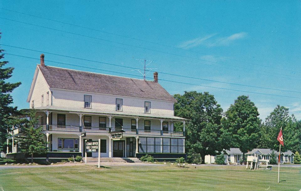 Postcard from The Cedar River House (Hamilton County Historian Office Image)