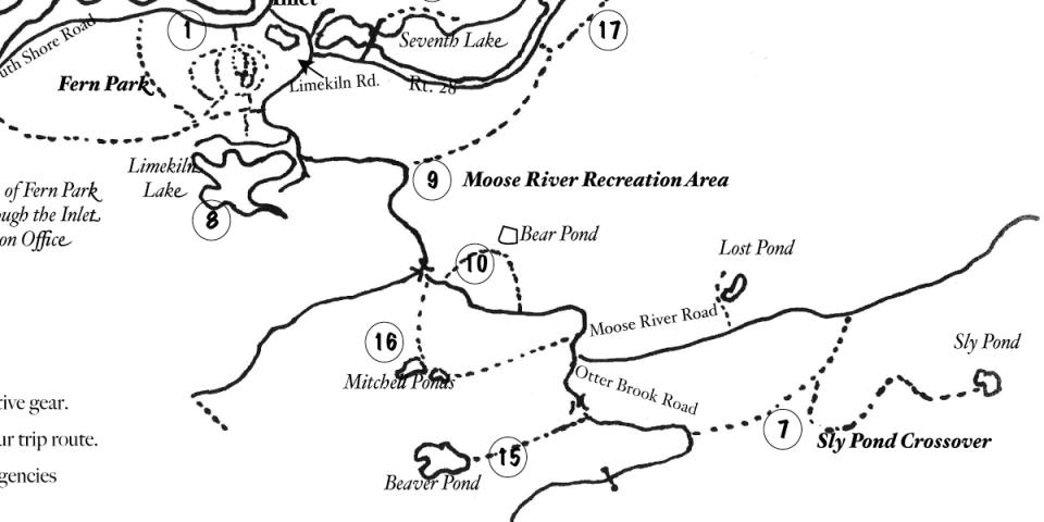 Moose River Plains Trail Map