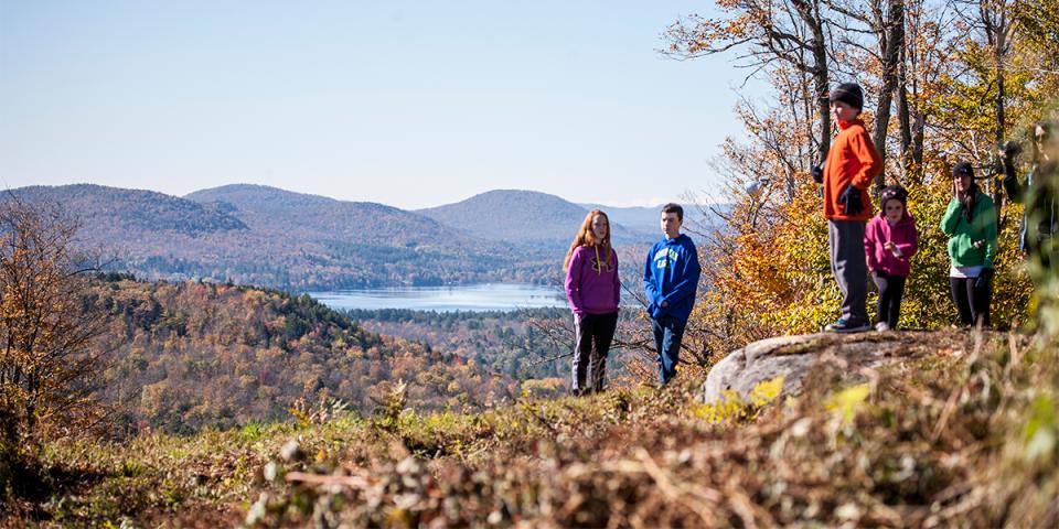 Fall views from the top of Oak Mountain in Speculator