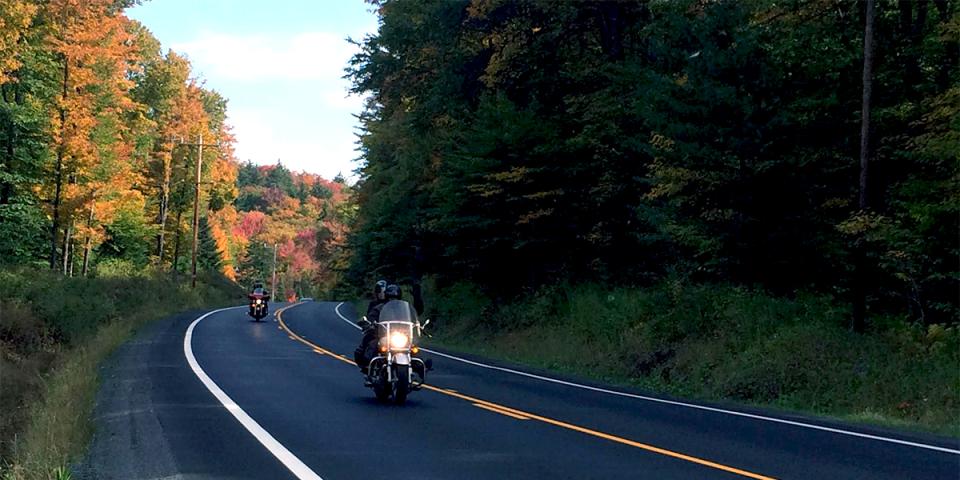 Motorcycles Touring near Inlet