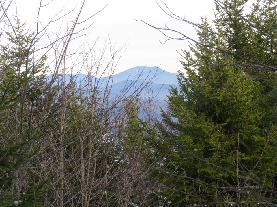 View of Blue Mountain from a clearing on West Mountain