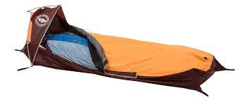 An example of a one-person bivy tent.