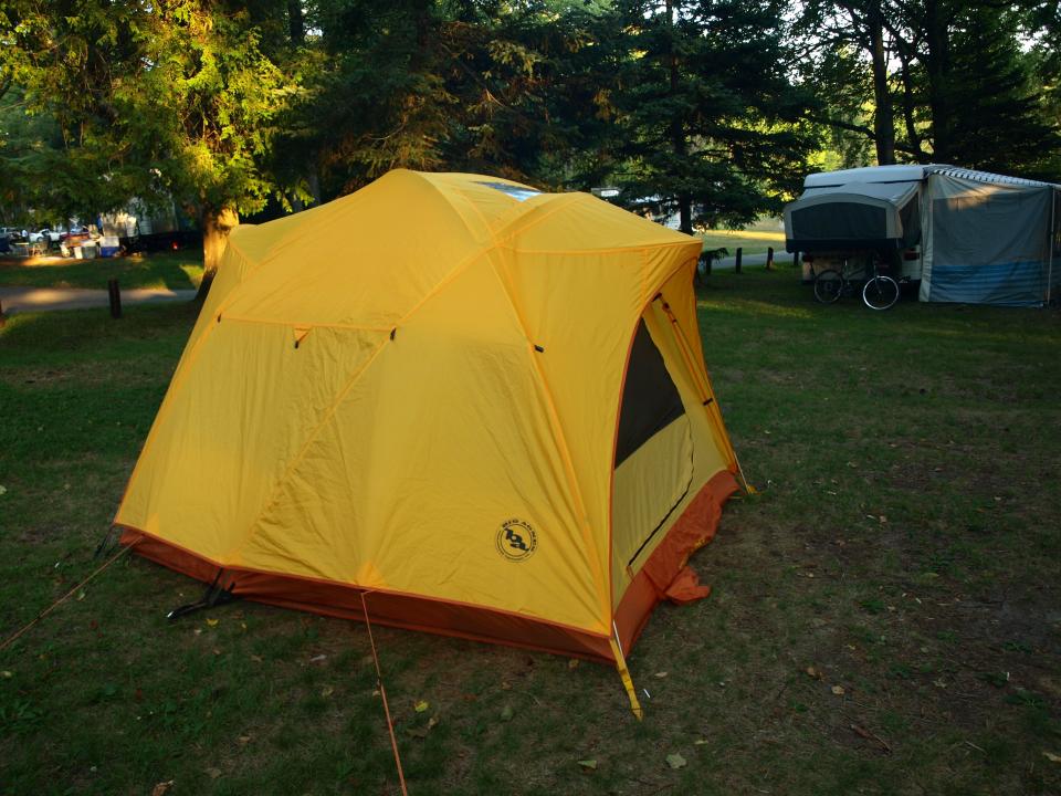 An example of a three-season, four-person tent.
