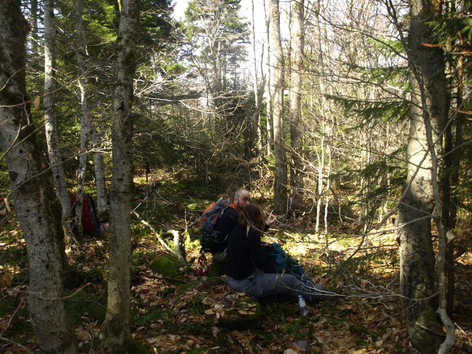 Lunch on the summit of Ely Mountain