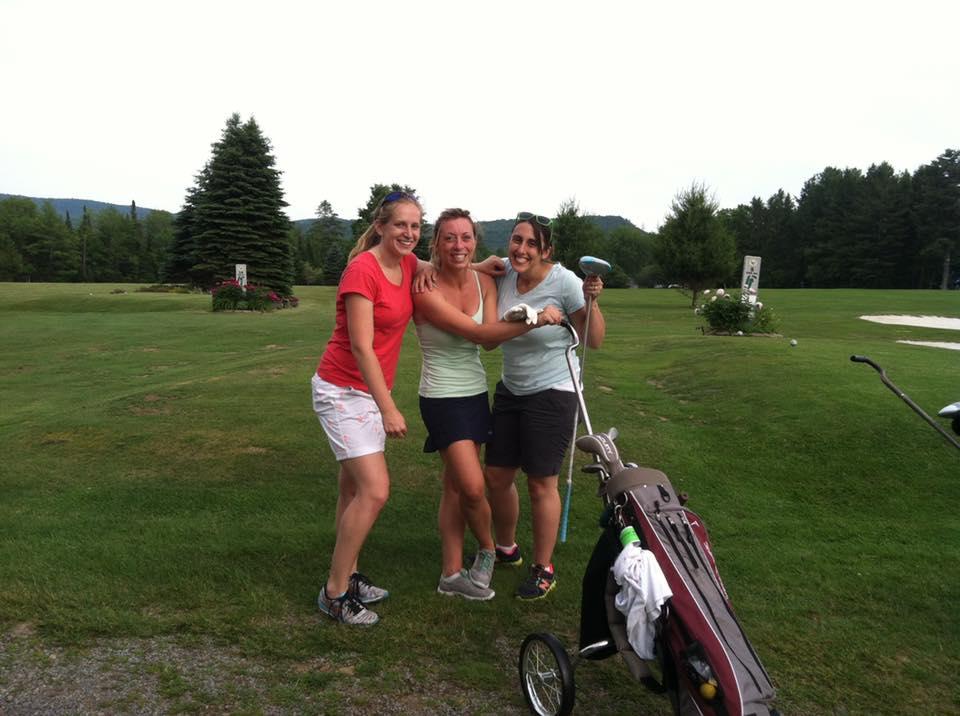 Dana, Sarah, and Allison at the Lake Pleasant Golf Course.