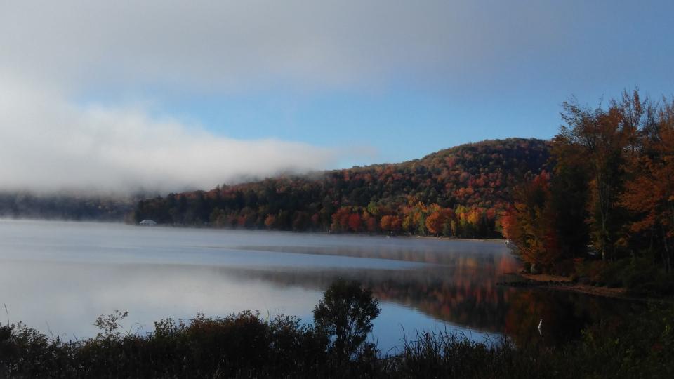 Lake Pleasant in fall.