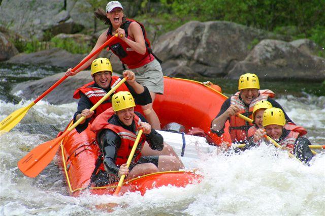 Whitewater rafting the Adirondacks.