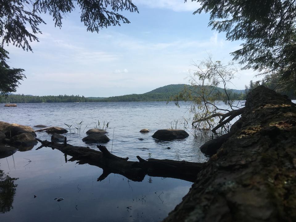 The view from an Adirondack campsite