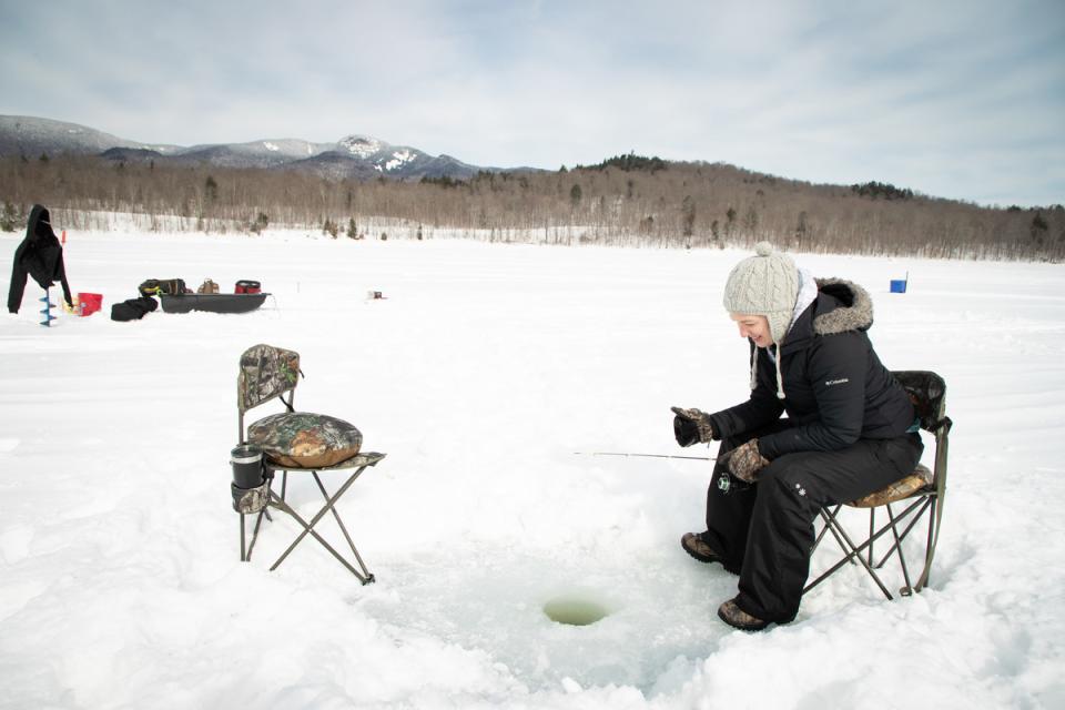 Ice Fishing Long Lake