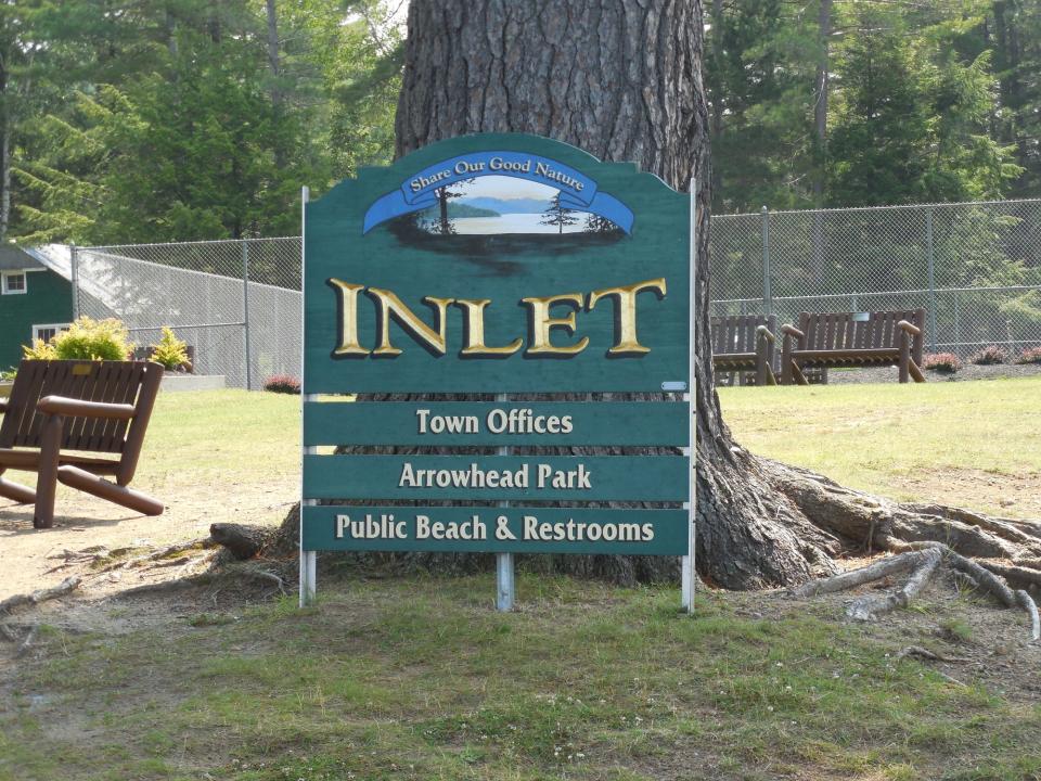 Inlet NY Town Sign
