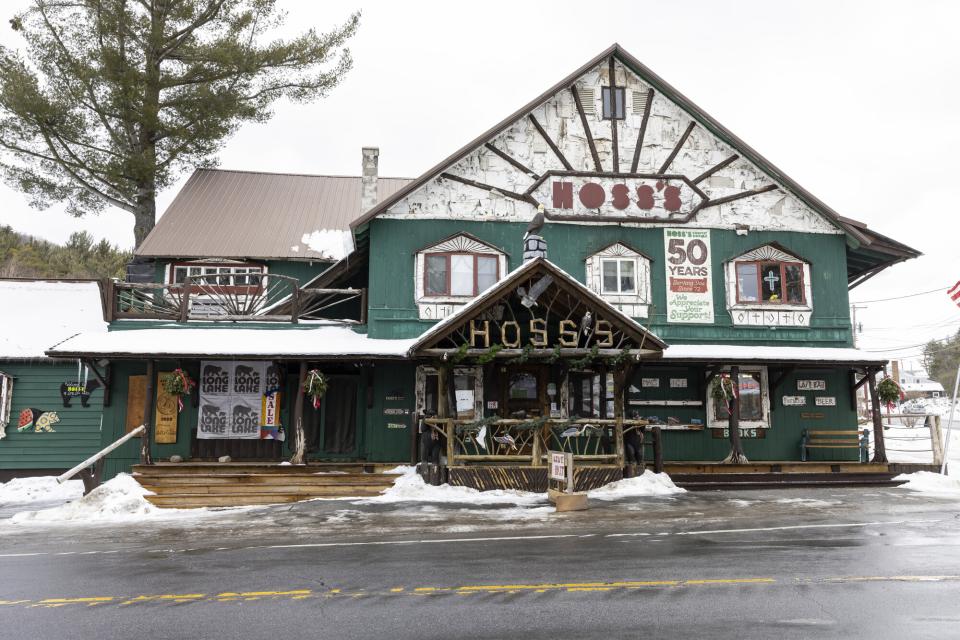 The front of Hoss's Country Corner in Long Lake NY