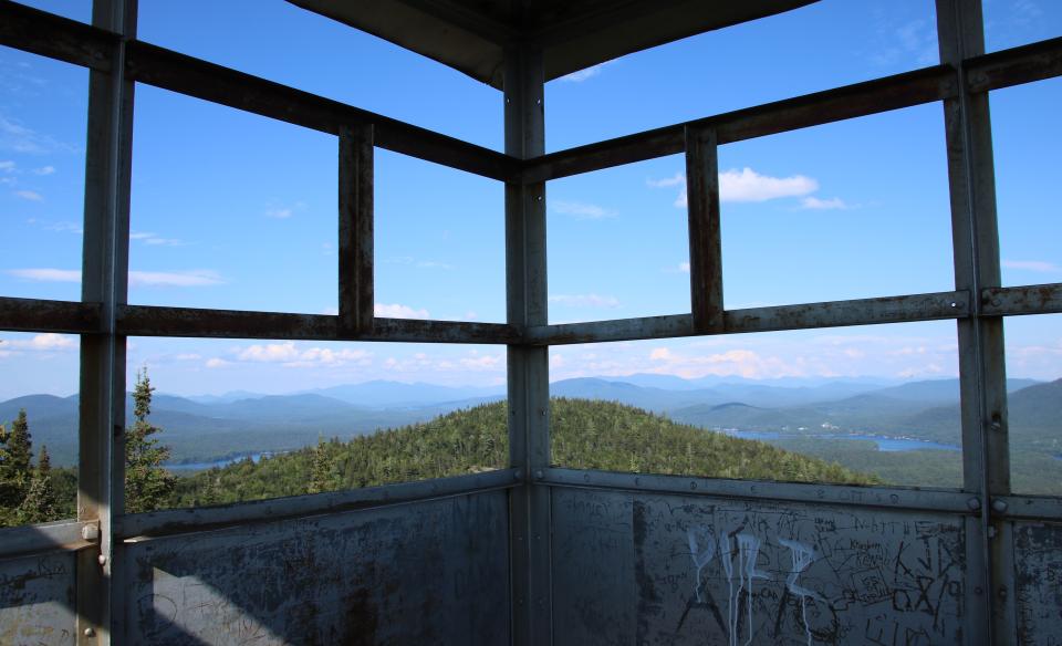 Wonderful views from the Owl's Head Mountain fire tower.