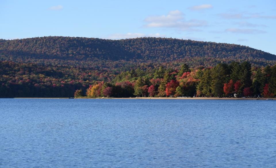 Piseco Lake is a wonderful place for paddling in the fall.
